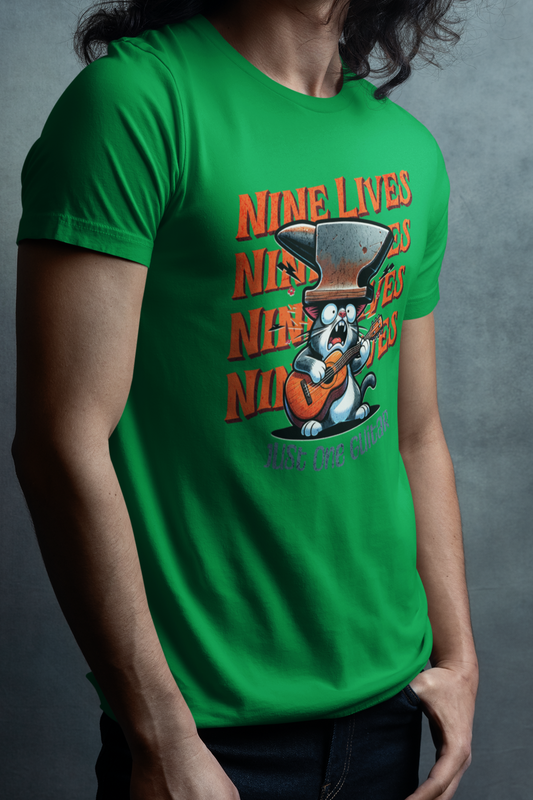 Nine Lives, One Guitar T-shirt